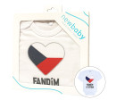 Body s potiskem New Baby Fandím s tátou - dárkové balení Body s potiskem New Baby Fandím s tátou - dárkové balení