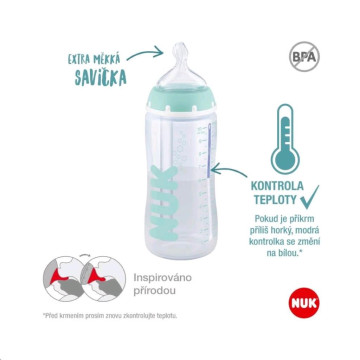 Kojenecká láhev NUK FC Anti-colic s kontrolou teploty 300 ml UNI