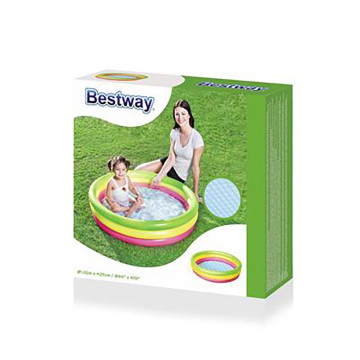 Dětský nafukovací bazén Bestway 102x25 cm 3 barevný