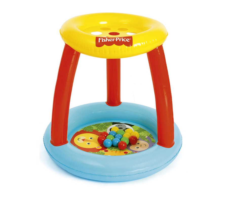 Dětské nafukovací hrací centrum s otvory pro míčky Fisher Price