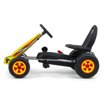 Dětská šlapací motokára Go-kart Milly Mally Viper modrá, Modrá