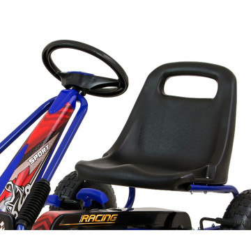Dětská šlapací motokára Go-kart Milly Mally Thor modrá, Modrá