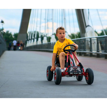 Dětská šlapací motokára Go-kart Milly Mally Thor modrá, Modrá