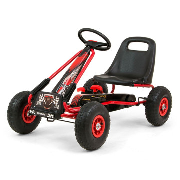 Dětská šlapací motokára Go-kart Milly Mally Thor červená, Červená