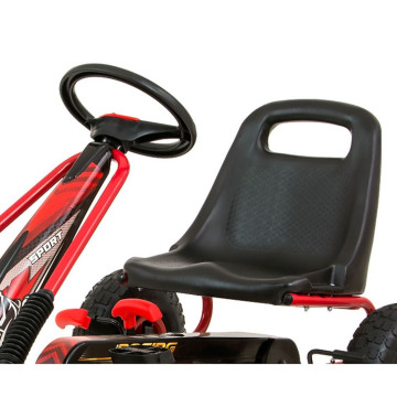 Dětská šlapací motokára Go-kart Milly Mally Thor červená, Červená