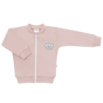 Kojenecká bavlněná mikina New Baby BrumBrum old pink