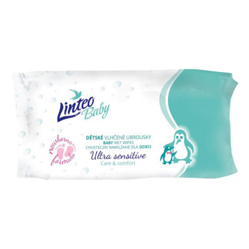 Dětské vlhčené ubrousky Linteo Baby Ultra Sensitive 64 ks