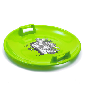 Sáňkovací talíř Baby Mix 60 cm MUSIC zelený, Zelená