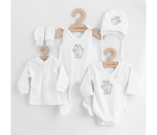 5-dílná kojenecká soupravička do porodnice New Baby Classic bílá