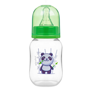 Láhev s obrázkem Akuku 125 ml panda zelená