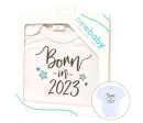 Body s potiskem New Baby Born in 2023 - dárkové balení Body s potiskem New Baby Born in 2023 - dárkové balení