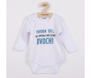Body s potiskem New Baby Pardon tati,... máš šéfov dvoch! - darčekové balenie Body s potiskem New Baby Pardon tati,... máš šéfov dvoch! - darčekové balenie