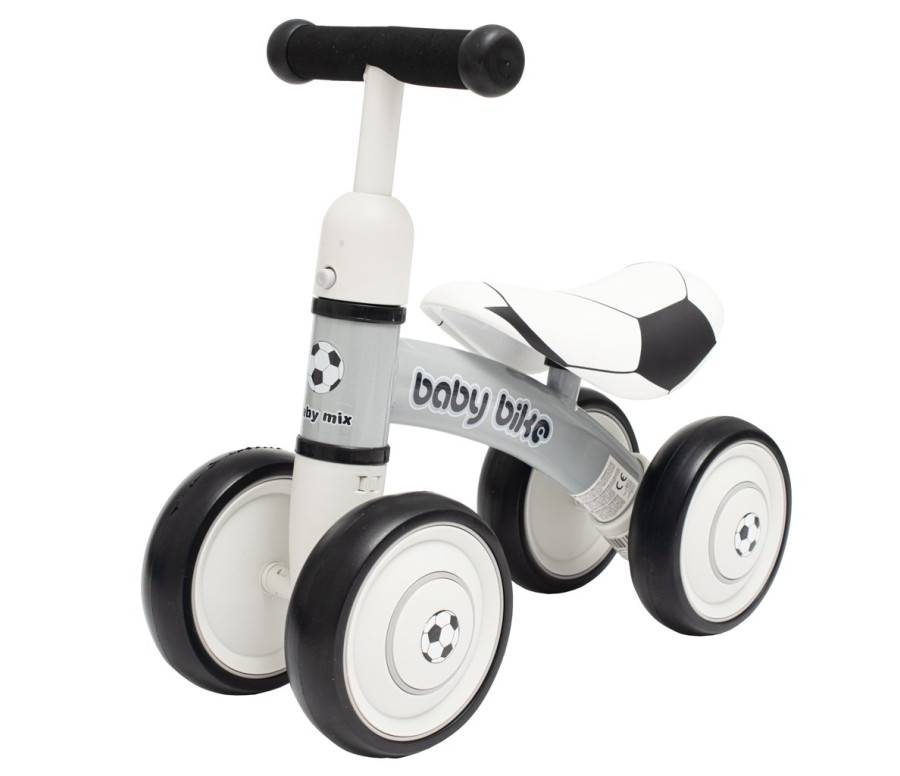 Dětské odrážedlo Baby Mix Baby Bike Černá bílá football