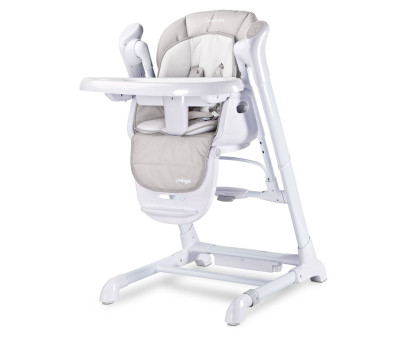 Dětská jídelní židlička 2v1 Caretero Indigo light grey