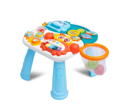 Dětské hrající edukační chodítko 2v1 Toyz Spark turquoise