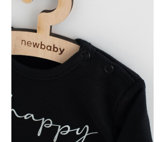 Kojenecké bavlněné body s krátkým rukávem New Baby Be Happy