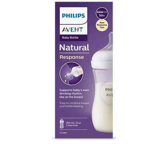 Láhev Avent Natural Response 260 ml +1m