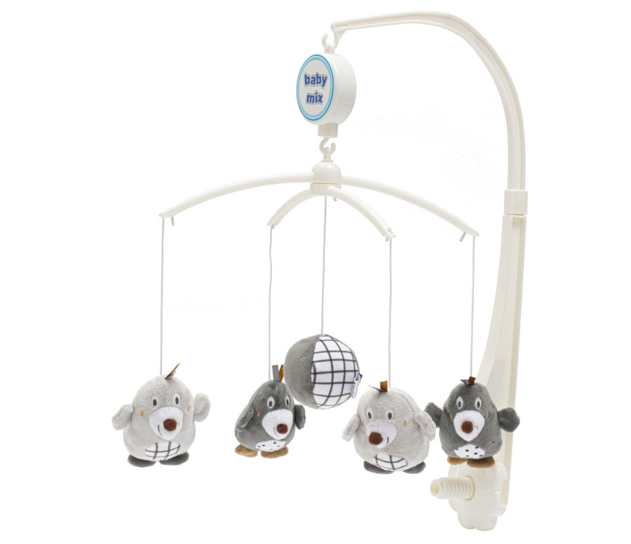 Kolotoč nad postýlku Baby Mix Krtečci šedý Kolotoč nad postýlku Baby Mix Krtečci šedý