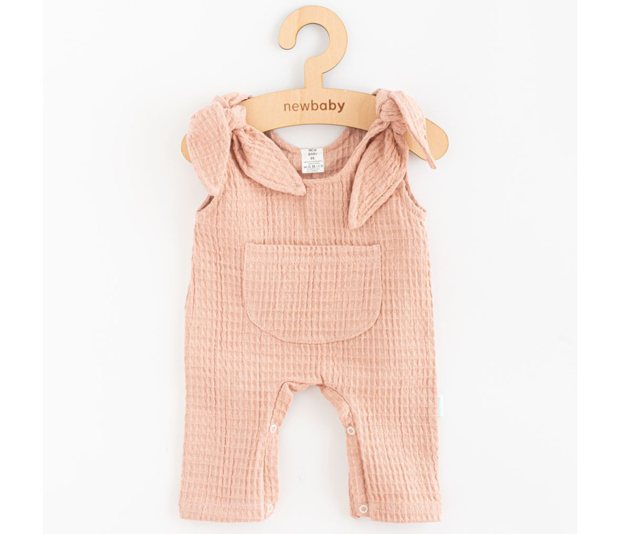 Kojenecké mušelínové lacláčky New Baby Comfort clothes růžová