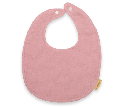 Mušelínový dětský bryndák New Baby pink