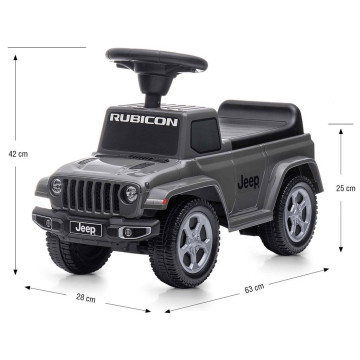 Odrážedlo Jeep Rubicon Gladiator Milly Mally šedé