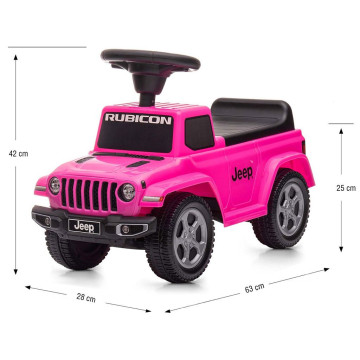 Odrážedlo Jeep Rubicon Gladiator Milly Mally růžové