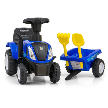 Odrážedlo NEW HOLLAND T7 TRAKTOR Milly Mally modré