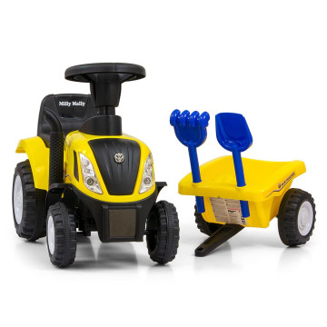 Odrážedlo NEW HOLLAND T7 TRAKTOR Milly Mally žluté