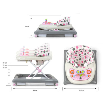 Dětské chodítko Milly Mally Patrol Pastel Dots, Multicolor