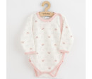 Kojenecké celorozepínací body New Baby Classic II Holka 3ks růžová