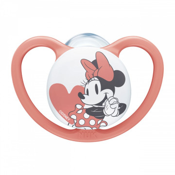 Šidítko Space NUK 6-18m Disney Mickey Mouse červená