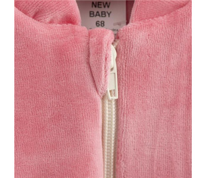 Kojenecká semišková mikina New Baby Suede clothes růžova