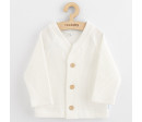 Kojenecký kabátek na knoflíky New Baby Luxury clothing Oliver bílý Kojenecký kabátek na knoflíky New Baby Luxury clothing Oliver bílý