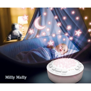 Plyšový usínáček koala s projektorem Milly Mally, Šedá