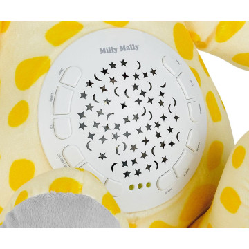Plyšový usínáček žirafa s projektorem Milly Mally