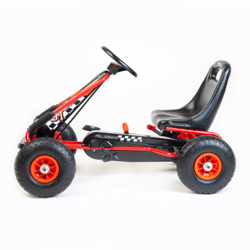 Dětská šlapací motokára Go-kart Baby Mix Razor červená, Červená