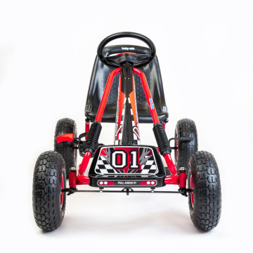 Dětská šlapací motokára Go-kart Baby Mix Razor červená, Červená