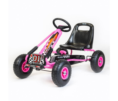 Dětská šlapací motokára Go-kart Baby Mix Razor růžová