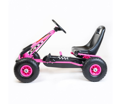 Dětská šlapací motokára Go-kart Baby Mix Razor růžová