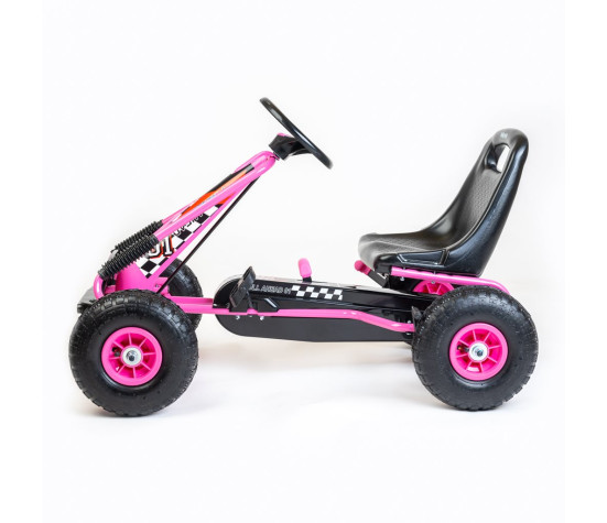 Dětská šlapací motokára Go-kart Baby Mix Razor růžová