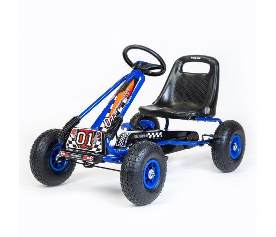 Dětská šlapací motokára Go-kart Baby Mix Razor modrá