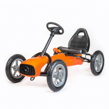 Dětská šlapací motokára Go-kart Baby Mix Buggy oranžová, Oranžová