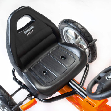 Dětská šlapací motokára Go-kart Baby Mix Buggy oranžová, Oranžová