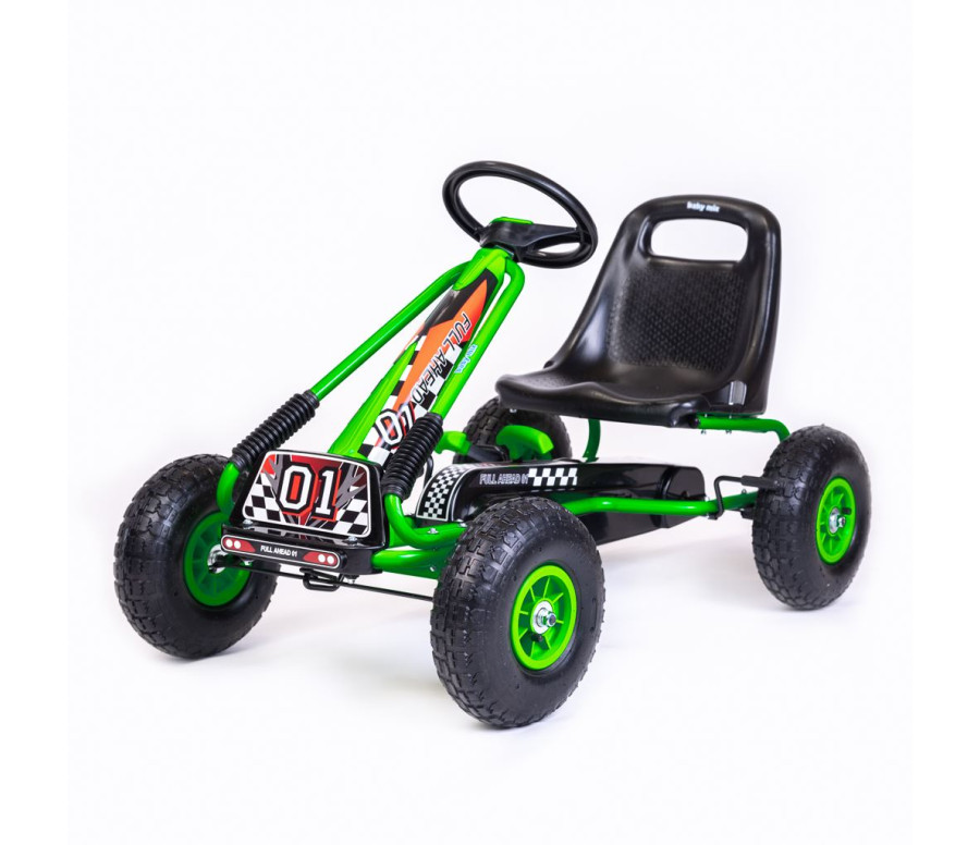 Dětská šlapací motokára Go-kart Baby Mix Razor zelená