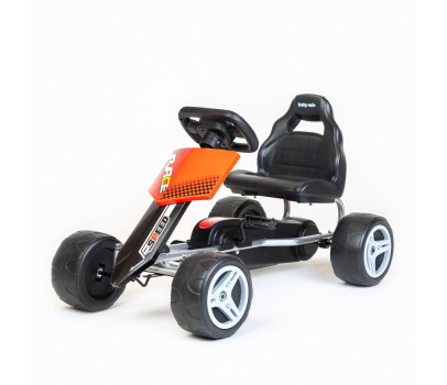 Dětská šlapací motokára Go-kart Baby Mix Speedy červená