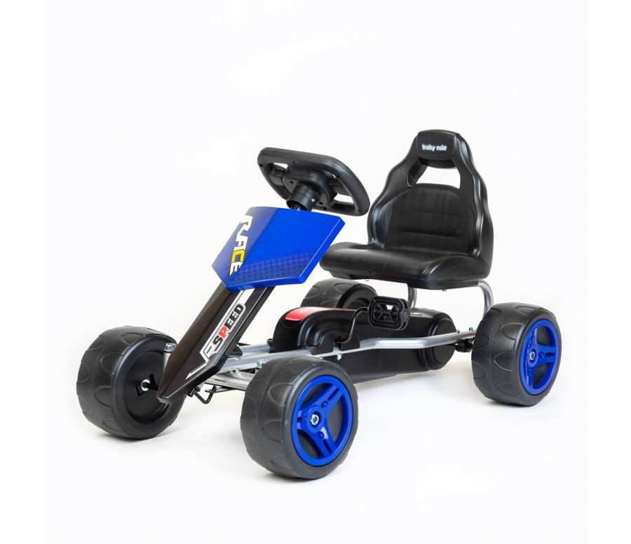 Dětská šlapací motokára Go-kart Baby Mix Speedy modrá Dětská šlapací motokára Go-kart Baby Mix Speedy modrá
