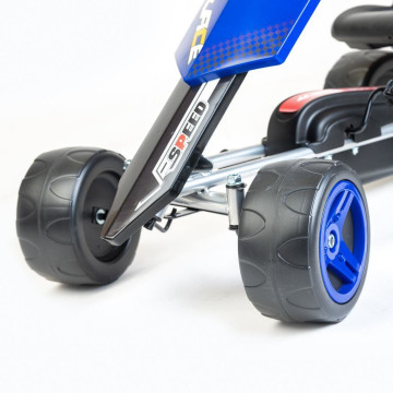 Dětská šlapací motokára Go-kart Baby Mix Speedy modrá