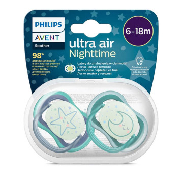 Šidítko Avent Ultra air Night 2ks 6- 18 m kluk