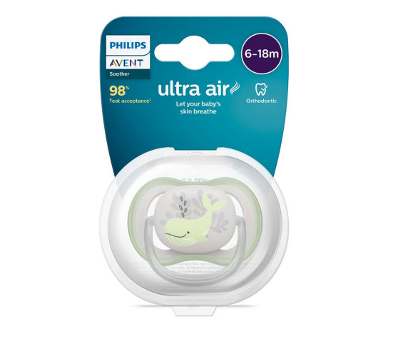 Šidítko Avent Ultra air 1ks 6- 18 m velryba