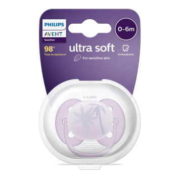 Šidítko Avent Ultrasoft Premium 0-6 m palma